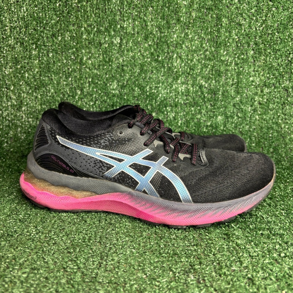 ASICS Gel-Nimbus‎ 23 FlyteFoam Athletic Running Sneaker Black Pink Womens Size 8